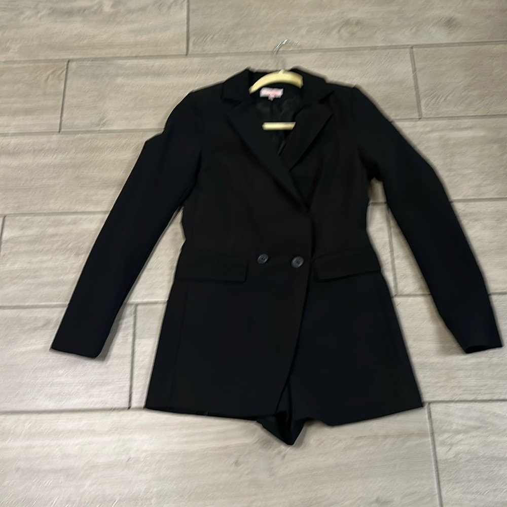 Black blazer romper